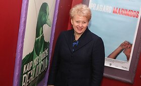 Filmo &bdquo;Kaip mes žaidėme revoliuciją&ldquo; peržiūroje lankėsi prezidentė Dalia Grybauskaitė 