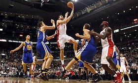 Kleiza į &bdquo;Warriors&ldquo; krep&scaron;į įmetė 20 ta&scaron;kų