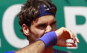 Jurgenas Melzeris teniso turnyre Monte Karle nugalėjo Rogerį Federerį