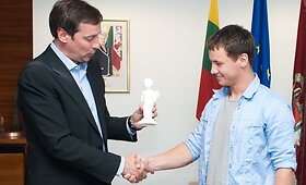 Ričardas Berankis dovanų gavo angeliuką