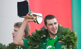 Pasaulio 19-mečių čempionai lietuviai i&scaron;kilmingai sutikti Vilniuje