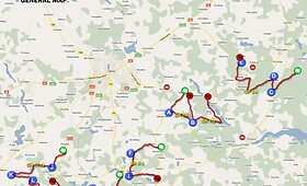 &bdquo;Halls Winter Rally&ldquo; žemėlapiai