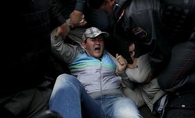 Maskvoje policija are&scaron;tavo daugiau kaip 100 protestuotojų