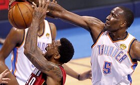 NBA superfinalo pirmosiose rungtynėse Oklahomos &bdquo;Thunder&ldquo; pergalė