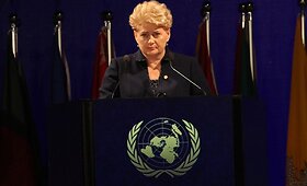 Lietuvos prezidentė Dalia Grybauskaitė &bdquo;RIO+20&ldquo; konferencijoje