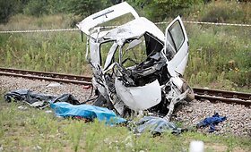 Traukinio ir mikroautobuso avarija Lenkijoje