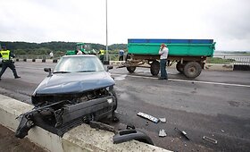 Avarija ant tilto Jurbarkas - Kiduliai