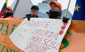 Prie Vilniaus savivaldybės mitingu paminėta Europos veiksmų ir solidarumo diena