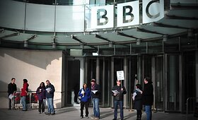 BBC žurnalistai paskelbė 24 valandų streiką