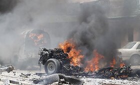 Somalio sostinėje sprogdintas automobilis, žuvo mažiausiai a&scaron;tuoni žmonės