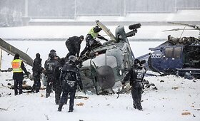 Berlyne per pratybas susidūrė ir nukrito du policijos sraigtasparniai