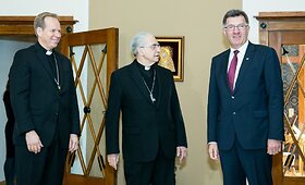 Audrys Juozas Bačkis ir Gintaras Gru&scaron;as susitiko su Algirdu Butkevičiumi
