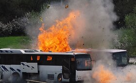 Bulgarijos tyrėjai ie&scaron;kodami atsakymų atkartojo savižudžio i&scaron;puolį