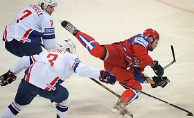 Prancūzijos ledo ritulininkai pirmą kartą istorijoje įveikė Rusijos rinktinę 