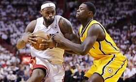 Majamio &bdquo;Heat&ldquo; per pratęsimą nugalėjo Indianos &bdquo;Pacers&ldquo; krep&scaron;ininkus