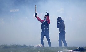 Paryžiaus centre per protestą prie&scaron; gėjų santuokas sulaikyta beveik 300 žmonių