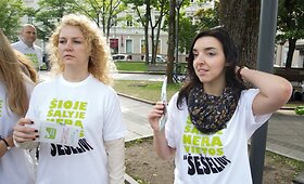 Vilniuje vyko akcija prie&scaron; &scaron;e&scaron;ėlinę ekonomiką 