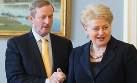 Dalios Grybauskaitė susitiko su Airijos ministru pirmininku Enda Kenny