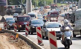 Vilniuje dėl masi&scaron;kai remontuojamų gatvių susidarė transporto spūstys