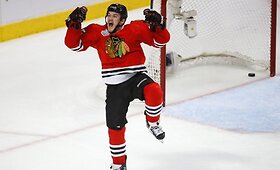 &bdquo;Blackhawks&ldquo; ledo ritulininkai pergale pradėjo NHL finalo seriją