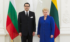 Prezidentė Dalia Grybauskaitė priėmė Bulgarijos ambasadoriaus skiriamuosius ra&scaron;tus