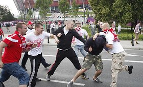 I&scaron;skirtine agresija garsėjantys Lenkijos futbolo sirgaliai