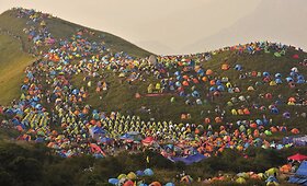Tarptautinis kempingo festivalis pritraukė 15 tūkst. stovyklautojų 