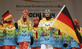 Sočio žiemos olimpiadoje dalyvausiančių Vokietijos sportininkų aprangos pristatymas