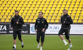 Lietuvos futbolo rinktinės treniruotė Vilniuje
