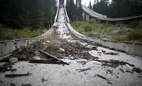 Apleistas Sarajevo žiemos olimpinių žaidynių sporto kompleksas 