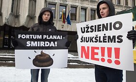 Piketas prie&scaron; užsienio komunalinių atliekų importą į Lietuvą