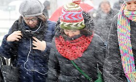 Stambule dėl gausaus sniego buvo sutrikęs eismas