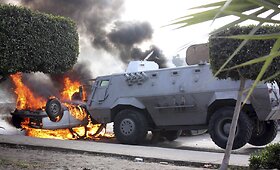 Nuversto Egipto prezidento Mohamedo Mursi &scaron;alininkų protestas Kaire
