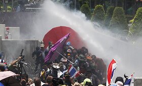 Tailande protestuotojai pakilo į kovą už tai, kad būtų nuversta vyriausybė