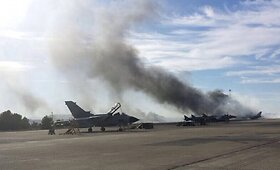 Ispanijos NATO karinėje bazėje nukrito naikintuvas F-16