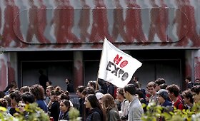 Milane protestas prie&scaron; tarptautinę &bdquo;Expo 2015&ldquo; parodą