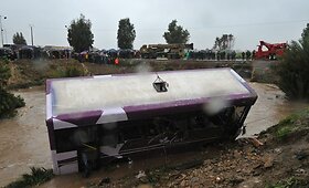 Maroke per autobuso avariją žuvo mažiausiai 18 keleivių