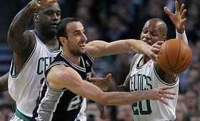 San Antonijaus &bdquo;Spurs&ldquo; ir Bostono &bdquo;Celtics&ldquo; klubų susitikimas