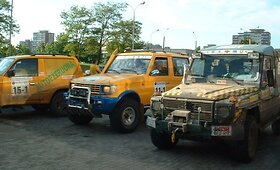 &bdquo;4x4 perimetro&ldquo; lenktynių dalyvių visureigiai po fini&scaron;o