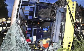 Austrijoje per autobuso avariją sužeisti 35 keleiviai