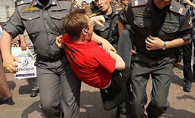 Policija Maskvoje sulaikė kelias de&scaron;imtis Michailo Chodorkovskio rėmėjų