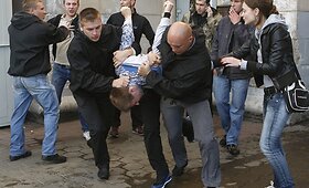 Baltarusijos milicija Minske sulaikė de&scaron;imtis protestuotojų