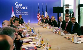 G20 vir&scaron;ūnių susitikimas Kanuose