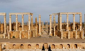 Leptis Magna &ndash; senovinis miestas Viduržemio jūros pakrantėje