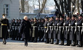Baltijos valstybių vėliavų pakėlimo ceremonija Vilniuje