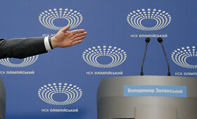 V.Zelenskis neatvyko į debatus su Ukrainos prezidentu P.Poro&scaron;enka