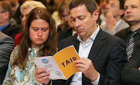 Kaune įvyko Artūro Zuoko vadovaujamo judėjimo &bdquo;TAIP&ldquo; visuotinis narių susirinkimas