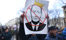Rusijos opozicija protestuoja prie&scaron; užmojus padaryti V. Putiną &bdquo;lyderiu iki gyvos galvos&ldquo;