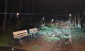 Audros padariniai Palangoje