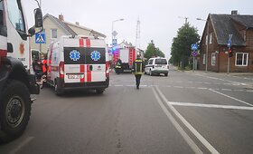 Avarija Tauragėje: po &bdquo;Hyundai&ldquo; smūgio vertėsi &bdquo;Volkswagen&ldquo;